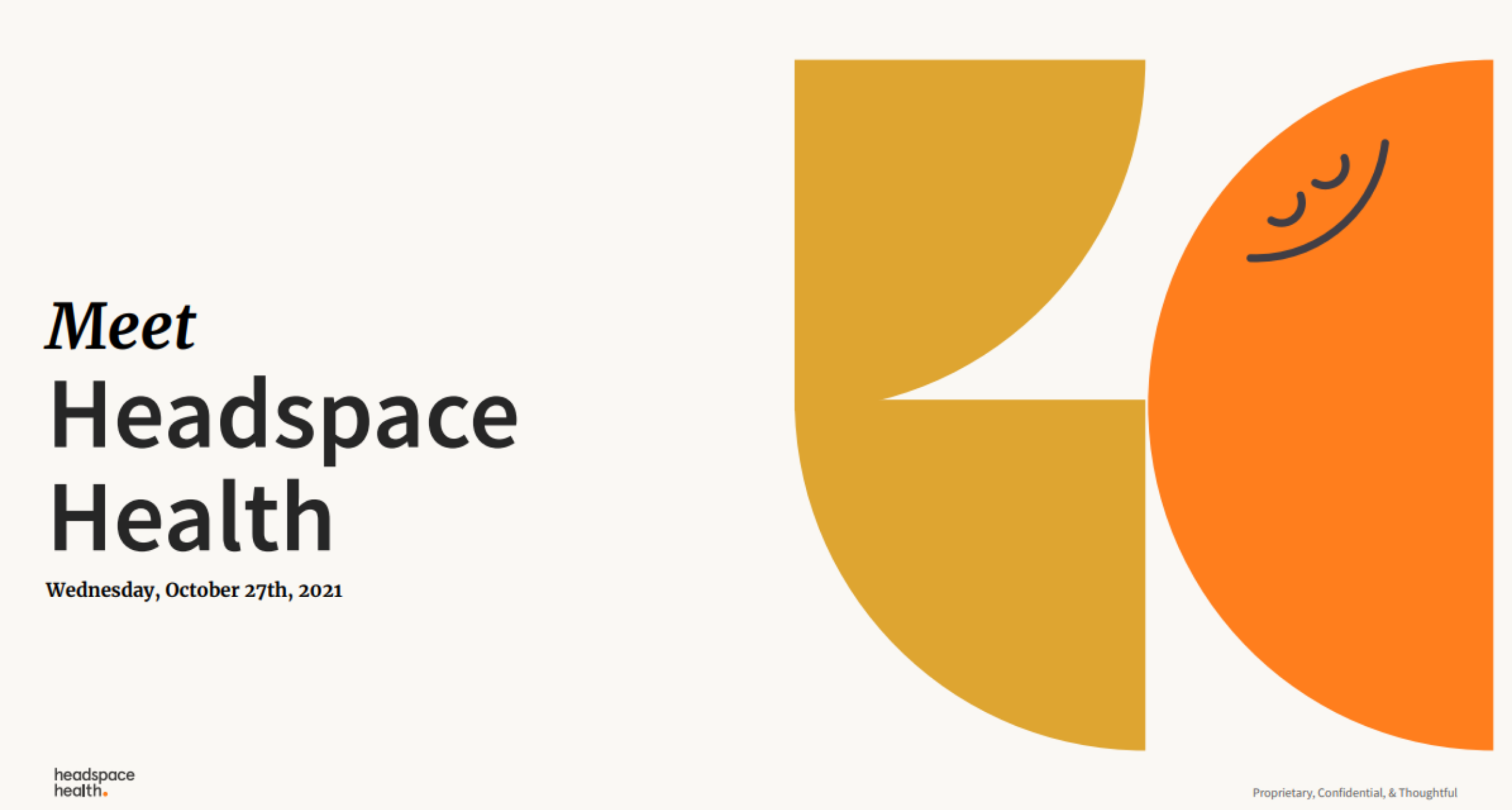 HEADSPACE HEALTH Meet A Vendor Shortlister