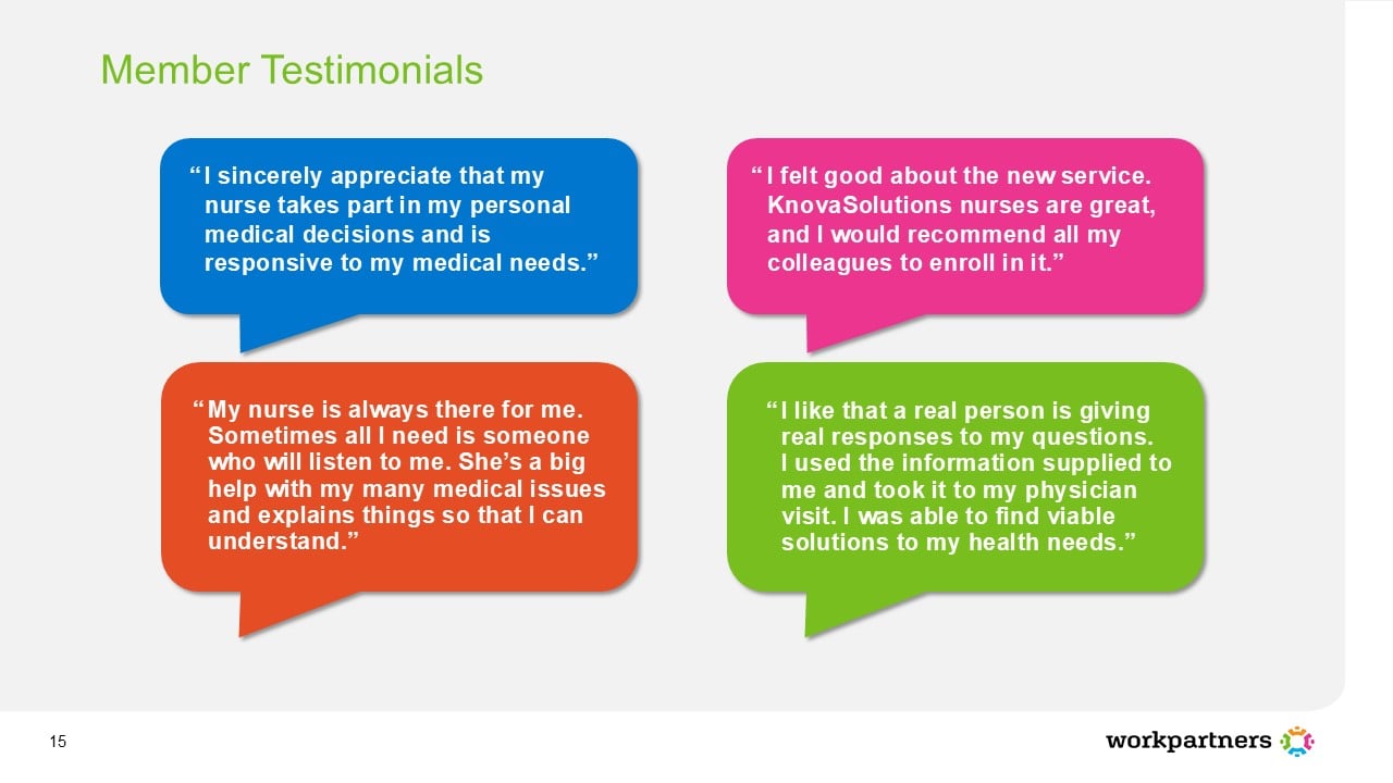 WorkPartners - Testemonials